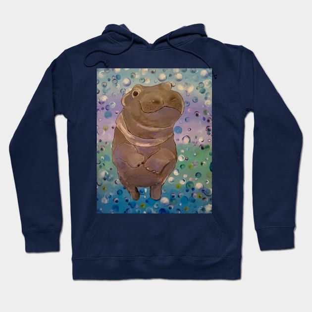 Henrietta Hippo Hoodie by WensINK